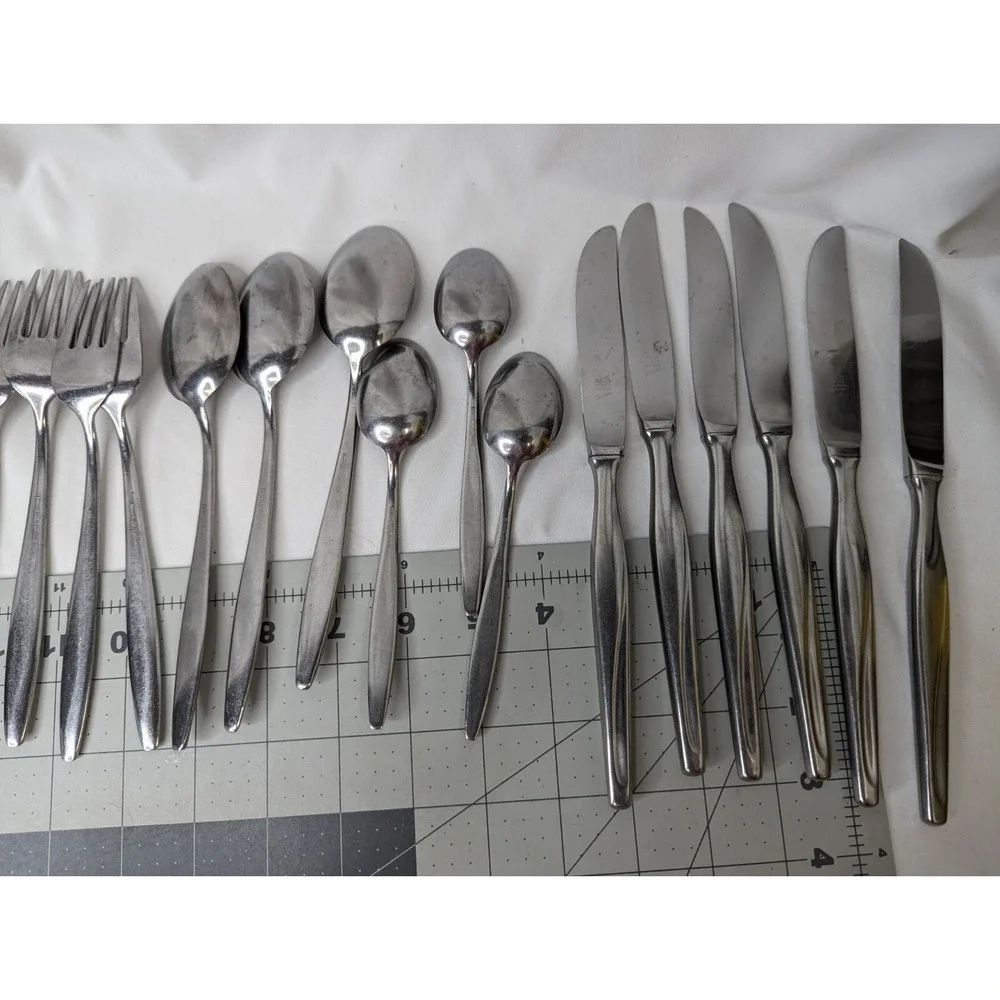 Solingen Morton Stainless Flatware Set Spoon Knife Fork Serving Germany‎